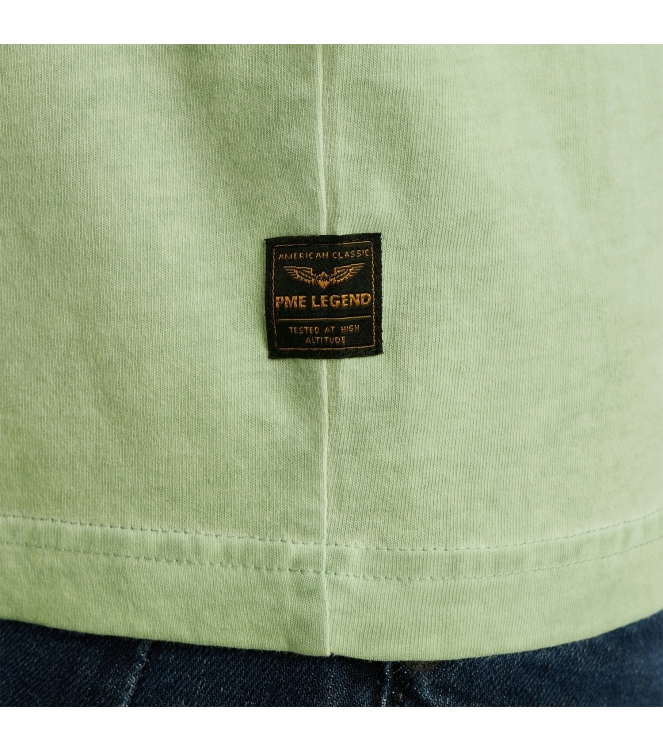 PME Legend Short sleeve r-neck single jersey 6258 Quiet green