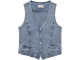 Freequent Denim waistcoat light blue denim