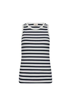 Freequent Top 7105 Navy blazer w. star off white