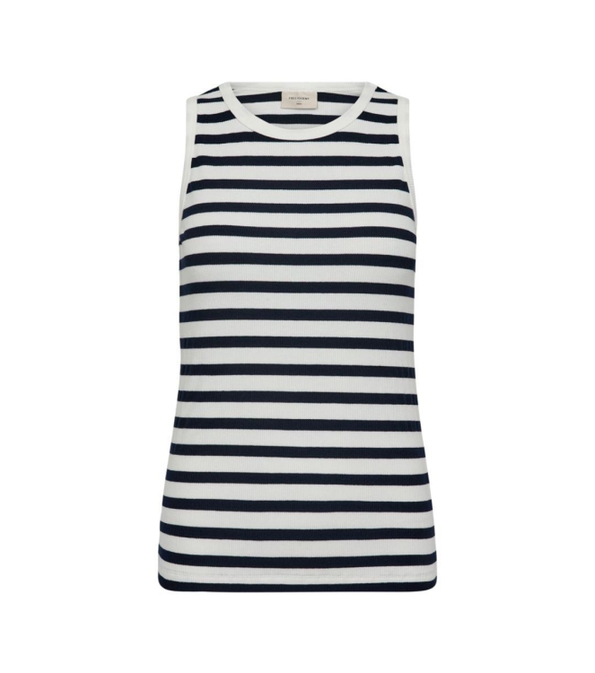 Freequent Top 7105 Navy blazer w. star off white