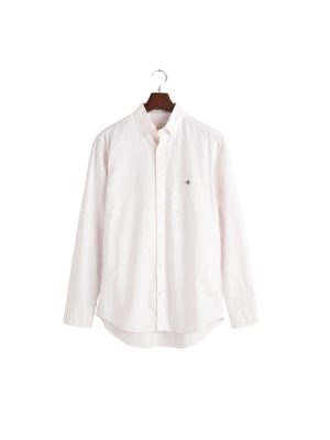 Gant Regular Fit Classic Banker Stripe Oxford Shirt 662 light pink