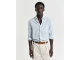 Gant REG COTTON LINEN STRIPE SHIRT 457 fresh blue