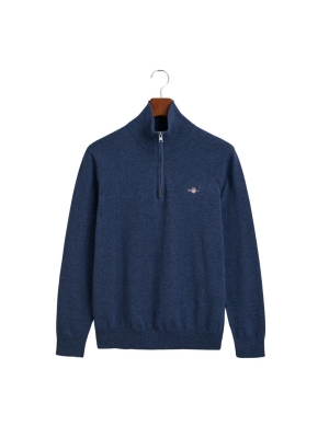 Gant Classic Cotton Half-Zip Sweater 902 dark jeansblue melan