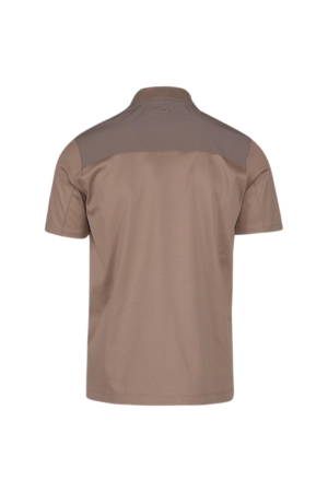 Paul and Shark Re4x4 stretch detail aqua touch polo 710 Light brown