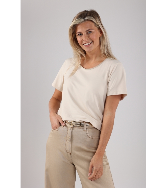 NUKUS Tirza Top Uni 9 sand