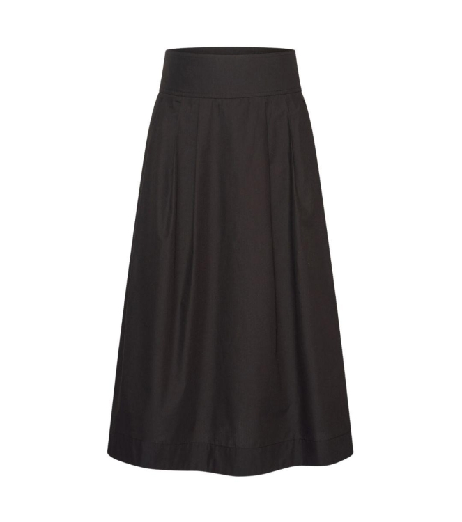 Expresso Solid poplin skirt EX900 Black