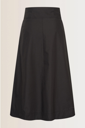 Expresso Solid poplin skirt EX900 Black