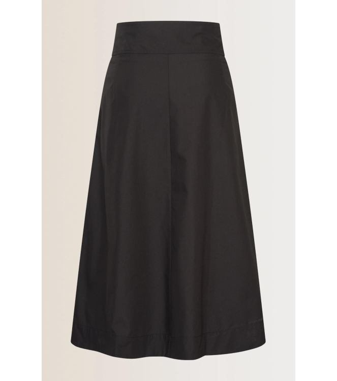 Expresso Solid poplin skirt EX900 Black