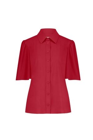 Studio Anneloes Poppy butterfly blouse 3200 deep red