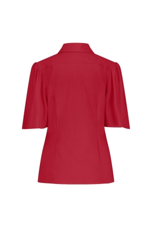 Studio Anneloes Poppy butterfly blouse 3200 deep red