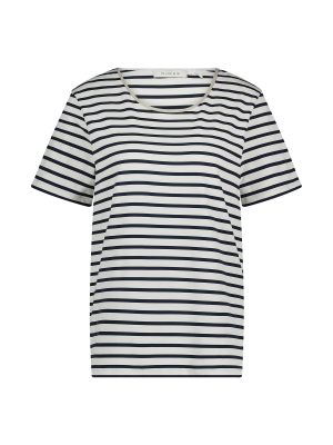 NUKUS Tirza Top Stripe 219 offwhite/navy
