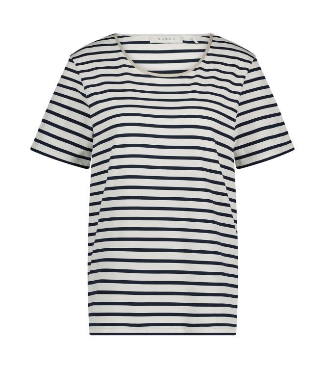 NUKUS Tirza Top Stripe 219 offwhite/navy