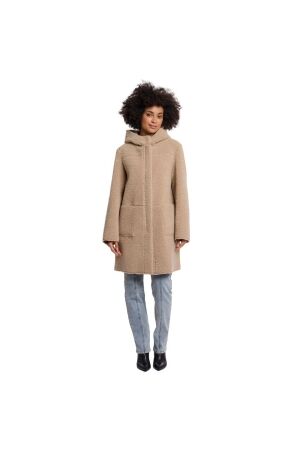 Rino en Pelle Reversible hooded coat 10866 oat
