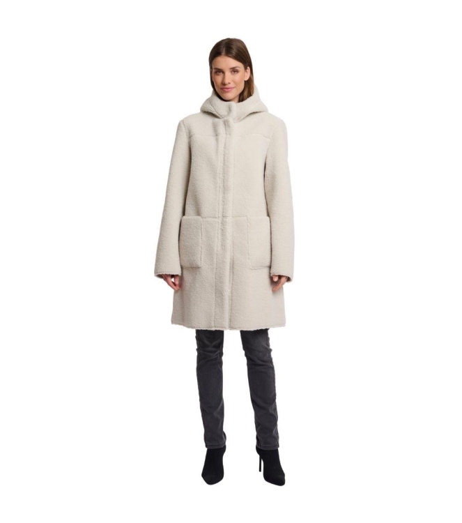 Rino en Pelle Reversible hooded coat 9030 birch