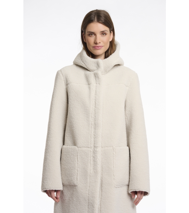 Rino en Pelle Reversible hooded coat 9030 birch