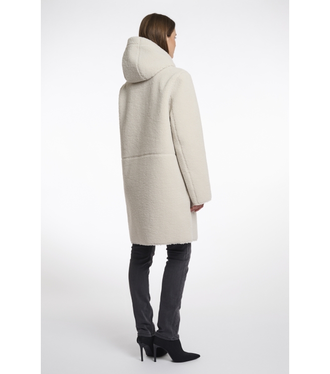 Rino en Pelle Reversible hooded coat 9030 birch