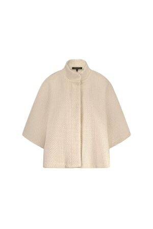 Tramontana Fancy Knitted Cape 006801 Stone melange