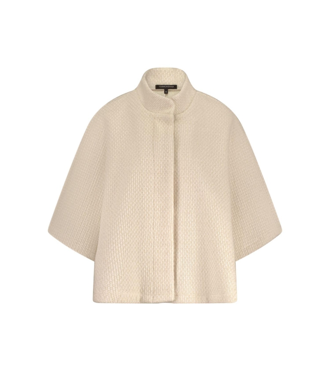 Tramontana Fancy Knitted Cape 006801 Stone melange