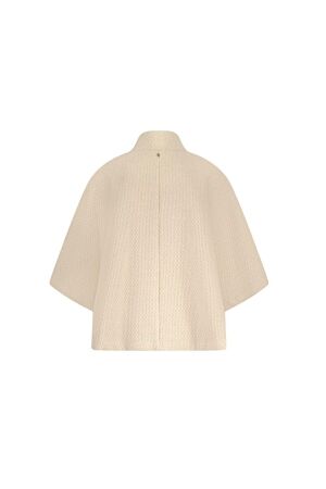 Tramontana Fancy Knitted Cape 006801 Stone melange