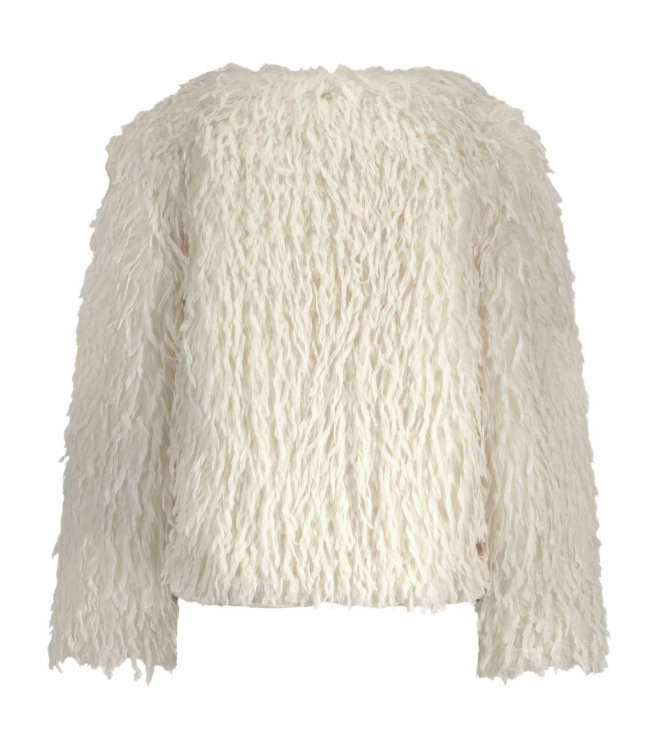 Tramontana Faux Fur Feather Jacket 1100 Off white