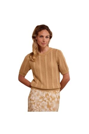 Tramontana Fancy Stitch Jumper Lurex 002800 Camel