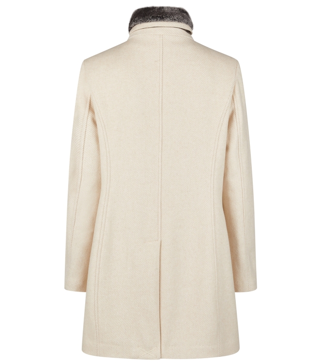 Lebek Jacke(Wolle)mit Webpelz 220 Beige