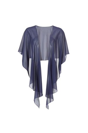Swing Formstola aus Chiffon Navy