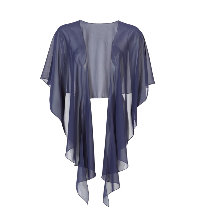 Swing Formstola aus Chiffon Navy