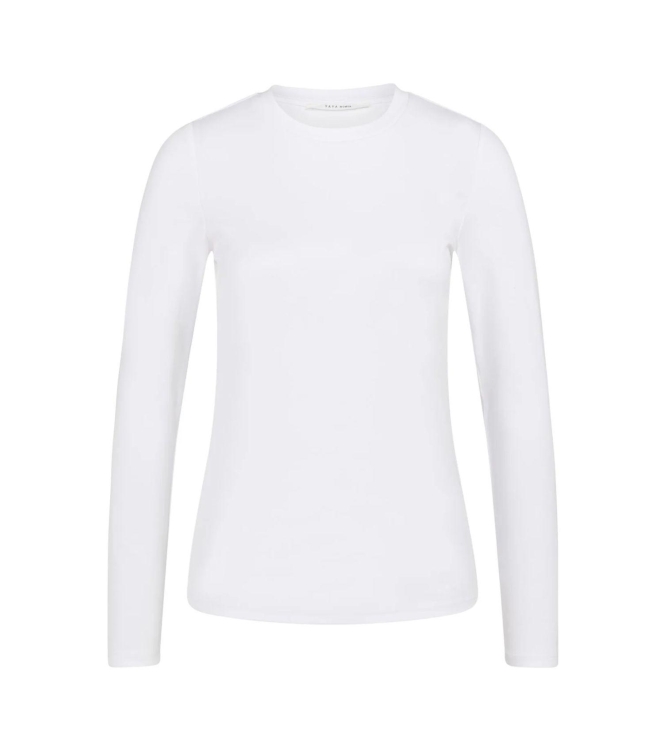 Yaya T-shirt with long sleeves Pure white