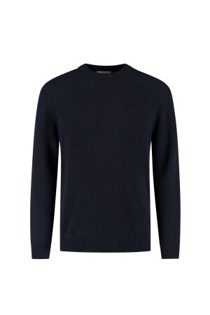 Dstrezzed Stef rib Crewneck 649 Dk navy