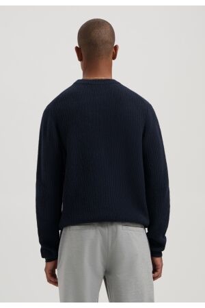 Dstrezzed Stef rib Crewneck 649 Dk navy