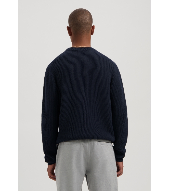 Dstrezzed Stef rib Crewneck 649 Dk navy