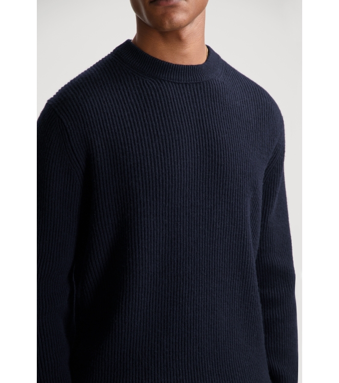Dstrezzed Stef rib Crewneck 649 Dk navy