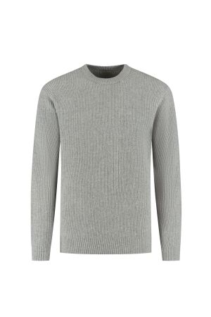 Dstrezzed Stef rib Crewneck 810 Lt grey