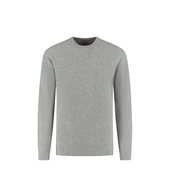 Dstrezzed Stef rib Crewneck 810 Lt grey