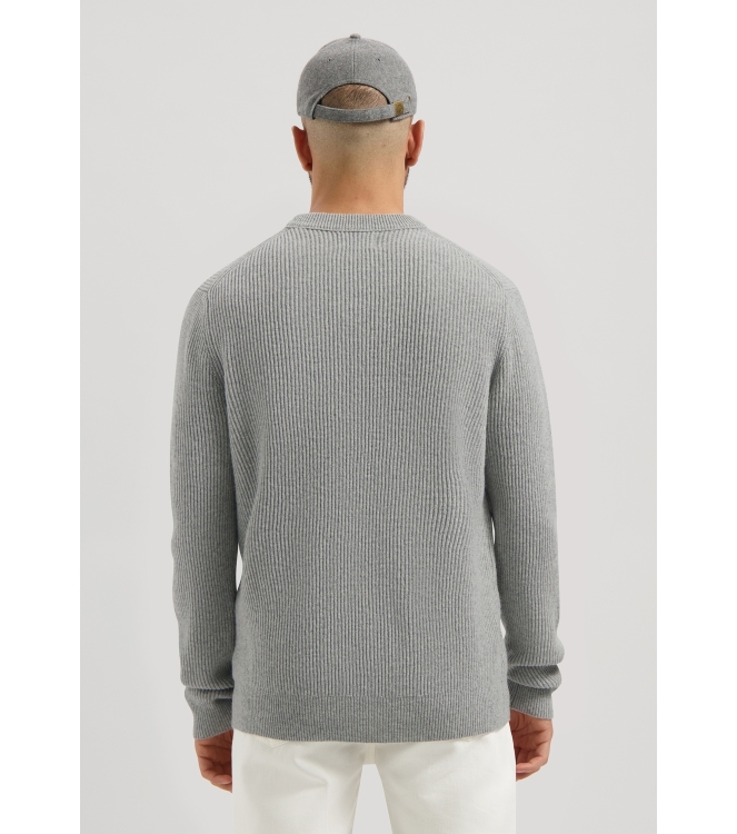 Dstrezzed Stef rib Crewneck 810 Lt grey
