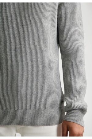 Dstrezzed Stef rib Crewneck 810 Lt grey