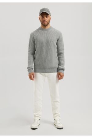 Dstrezzed Stef rib Crewneck 810 Lt grey