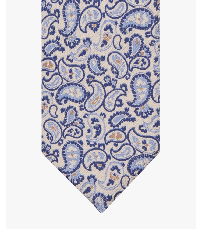 Profuomo TIE SILK PRINT LIGHT BLUE M1 Light blue