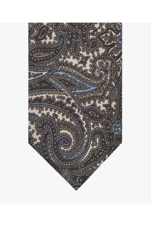 Profuomo TIE SILK PRINT GREEN ZGreen