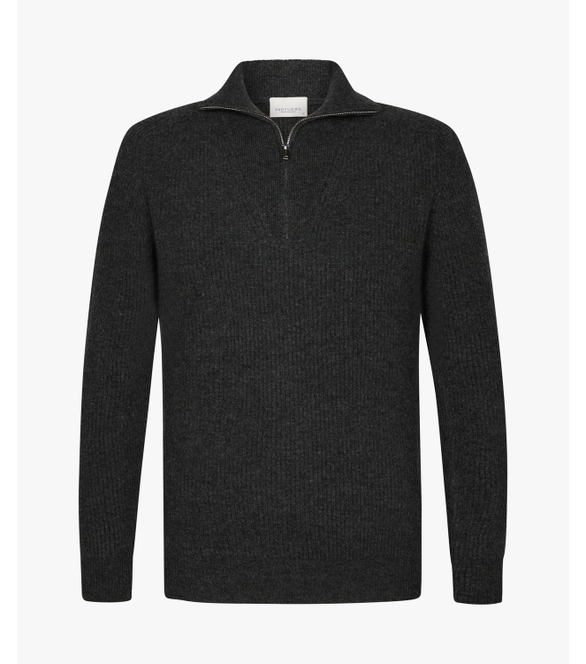 Profuomo PULLOVER HALF ZIP GREY Cgrey