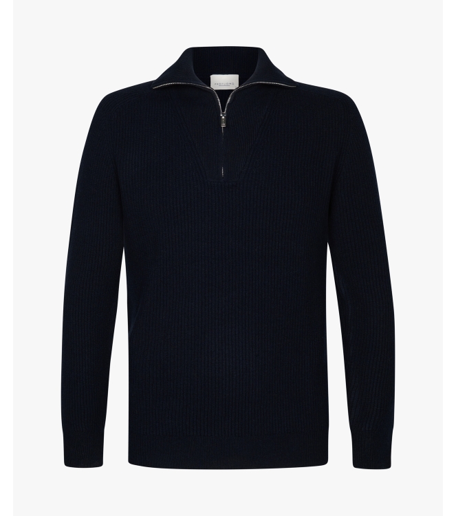 Profuomo PULLOVER HALF ZIP NAVY Pnavy