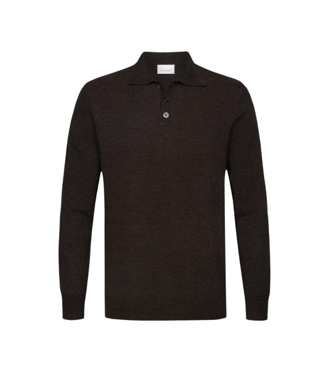 Profuomo POLO LS D BROWN H2 Dark brown