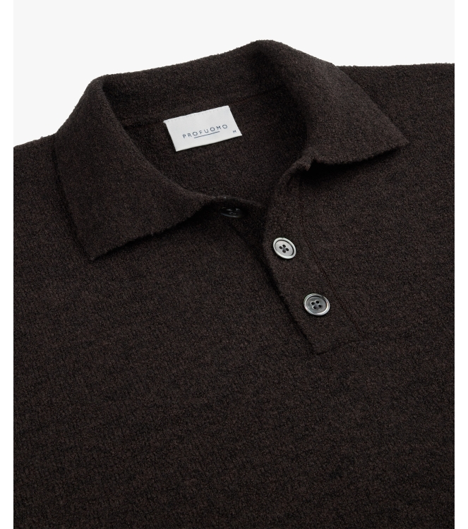 Profuomo POLO LS D BROWN H2 Dark brown