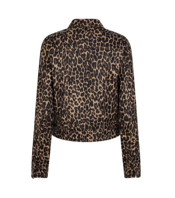 Red Button Jacket Leopard 443 Black Multi