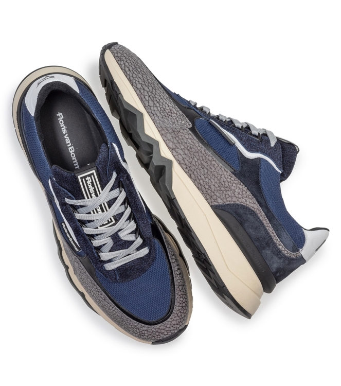 Floris van Bommel Floris Sport DarkBlue Suede Darkblue