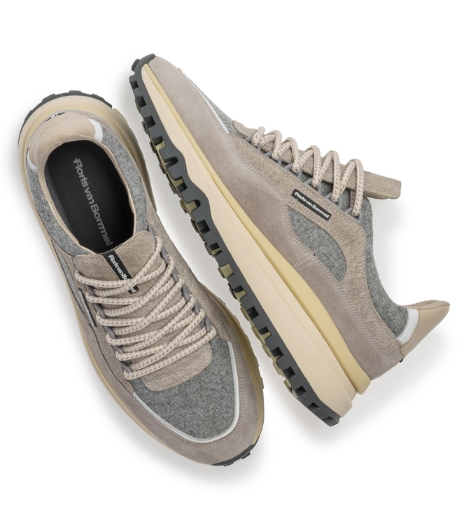 Floris van Bommel Floris Sport LightBrown Suede Lightbrown