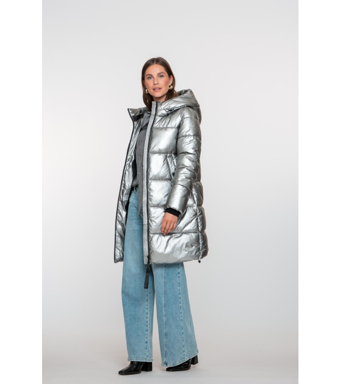 Geisha Jacket metallic mid long 000003 Metallic