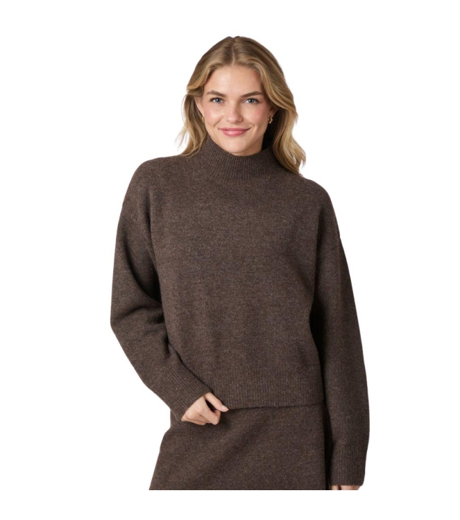 Neo Noir Paulina knit blouse 205 Brown