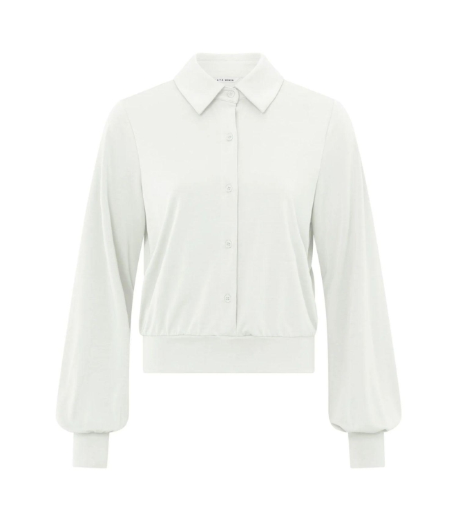 Yaya Jersey blouse top Off white